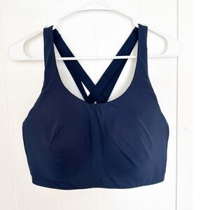 Lululemon energy high support sports bra navy blue